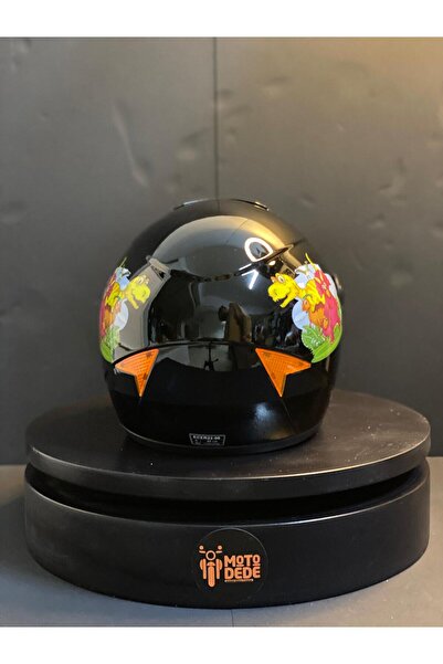 MTS SY118 Dinozor Desenli Çocuk Motosiklet Kaskı Full Face PP Materyal ECE Onaylı (5-12 Yaş)