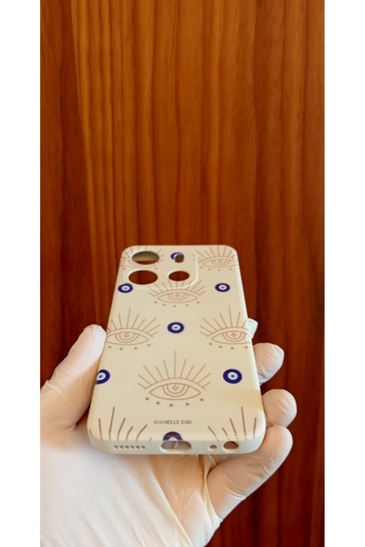 Newon Tecno Spark Go 2023 Evil Eye Printed Inside Velvet Premium Silicone Phone Case