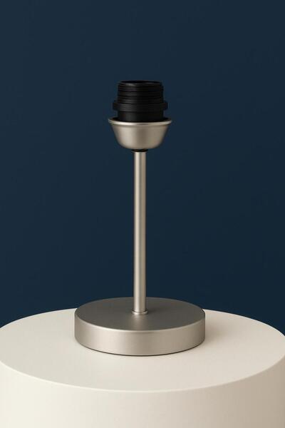 VENON Silver Lampshade Base E-27 Compatible with All Products with Gray Finish Suitable for Lampshade Making Macrame Shades