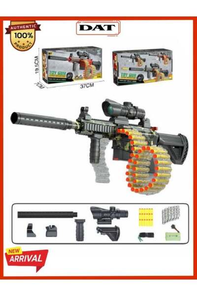 DAT لعبة رمي السهام الرغوية للأطفال مع حزام ٢٤ سهمًا ومنظار - ٣٧ سم