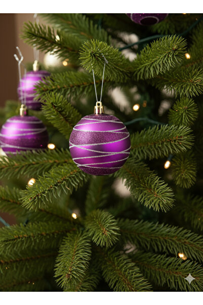 DODOMAR 3 bucăți de ornamente pentru pom de Crăciun (8 cm) - Set de decorațiu...