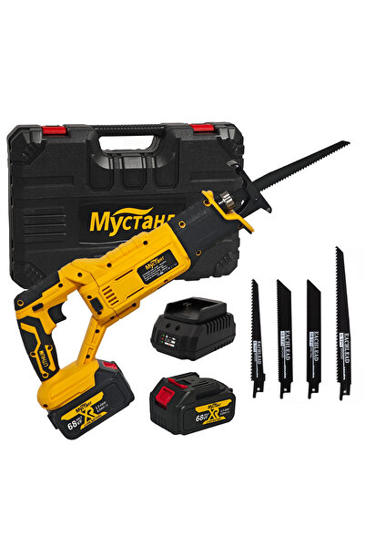 DDT -Fierăstrău sabie MUSTANG 68MAX-VF, cu 2 baterii, 5Ah, 24V, 4 lame,