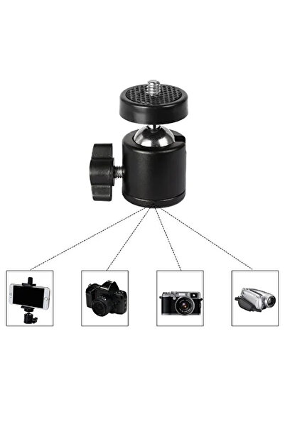 Light Nova Tripod Slr Projeksiyon Kamera Ve Ring Light Için 360 Derece Dönebi...