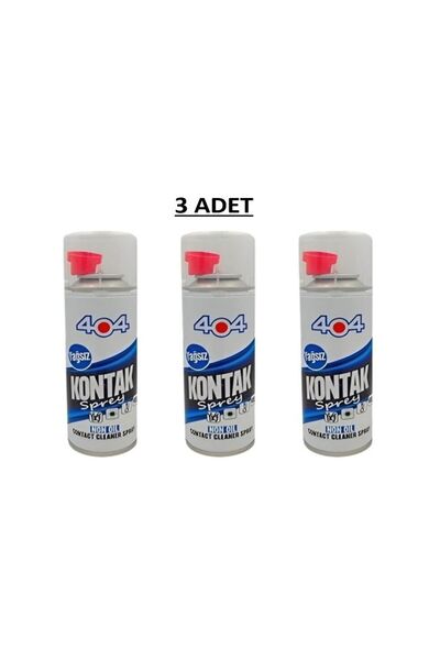 404 KONTAK SPREY YAĞSIZ 200 ML 3 ADET