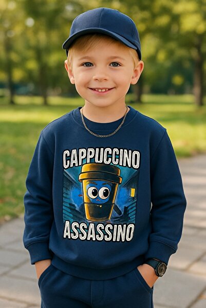 Yalçınoğlu Kids Children's Bottom and Top Set – 3 Thread Count Fleece-Lined Thick Fabric, Comfortable Winter Set I Warm, Soft and Comfortable