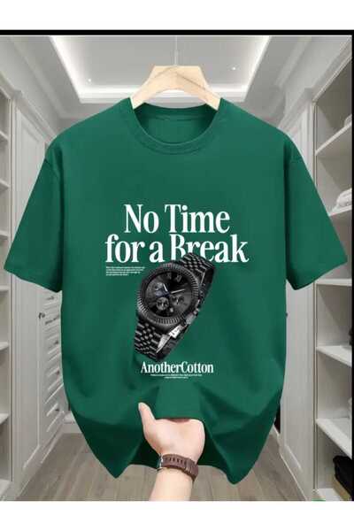 ORVIO Group تي شيرت مكتوب عليه عبارات تحفيزية ذات طابع الساعة الفاخرة