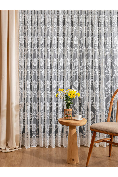 LUNETT HOME Carmen11 Pattern Rarely Plied 1X2 Tulle Curtain Living Room Balcony Kitchen Tulle