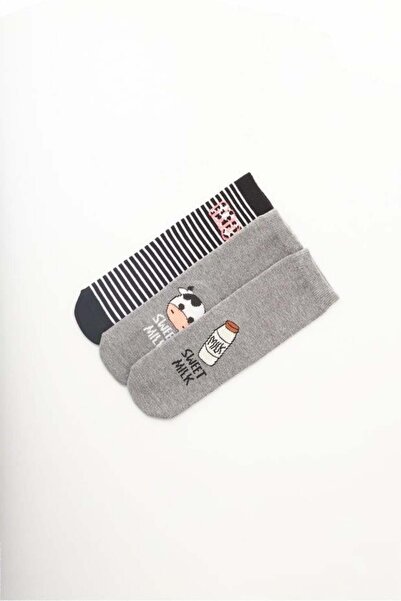 BONY SOCKS Детски шарени чорапи от 3 части на райета