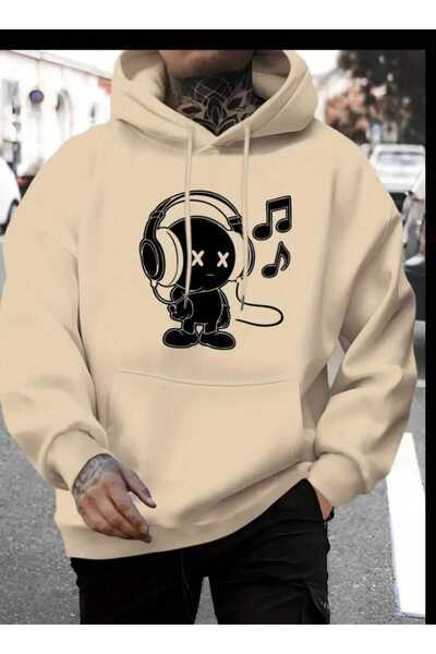 ORVIO Group هودي شخصية مطبوع مع سماعات الرأس