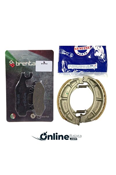 GİVİS TVS Raider 125 Ön Arka Fren Balatası Takım TVS Poşetli 115001