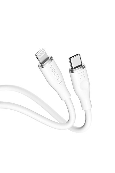 VOLTME كابل موس سيريز USB-C إلى Lightning بطول 1.2 متر وقوة 30 واط - أبيض