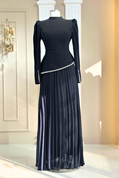 Amine Hüma Efsun Abiye Elbise Siyah