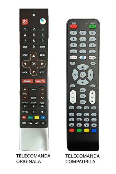 OEM Replacement remote control for Allview 40ATA6000-F TV compatible with the original code ER1292-N /MFY1282 (565