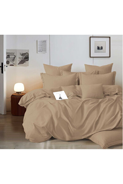 OEM Damask Bed Linen Set – 4 Pieces – Sheet 240×250 cm, Duvet Cover 200×230 cm, 2 Pillowcases