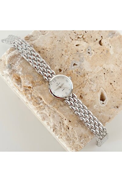 Vesce Atelier ساعة أوزير فضية بيضاء