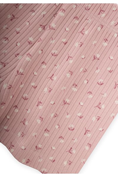 Cigit Triple Girl Boxer Set 2-9 Years Powder Pink Floral