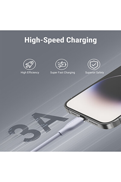 VOLTME Moss Series Cable USB-C To Lightning 1.2m 30W - Gray