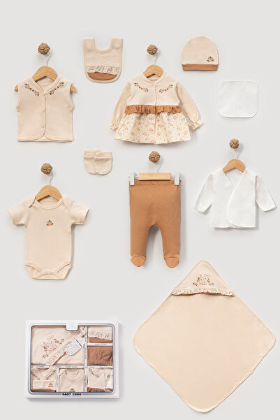 NEU KIDS KUTULU- %100 pamuk 10 lu hastane çıkışı yenidoğan set