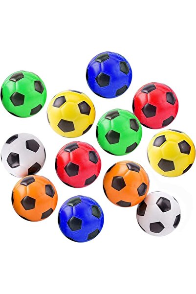 AYEBIA 24 Pcs Colorful Soccer Football Stress Ball, 2.5 inch Soft Foam Squeeze Sports Ball