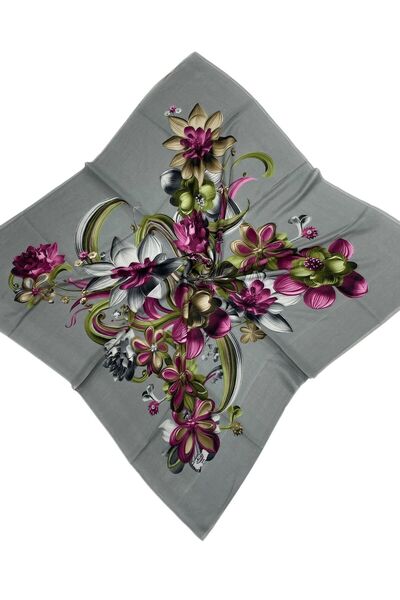 NİSA İPEK Desenli Oyalık Yazma 100 cm.