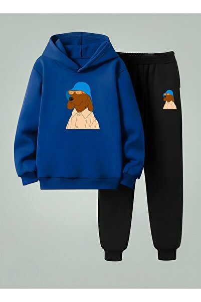 LORVEX Світшот з капюшоном - Дитячий спортивний костюм GÖZLÜKLÜ GOLDEN з прин...