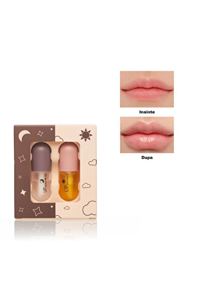 Oskar Lip gloss with plumping effect - 2-piece hydration and volumizing set