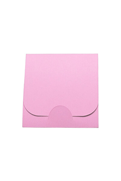 PersonalizatCuStil Pink Cardboard Envelopes with Closure Size 7.8 x 8.2 cm – Set of 100 Pieces
