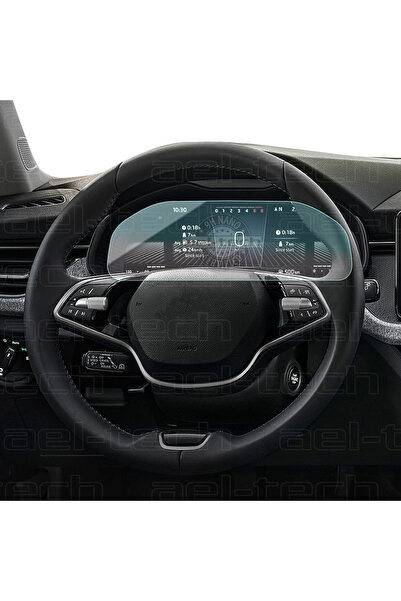 ael-tech Skoda Kamiq Uyumlu Dijital Gösterge 9H Nano Ekran Koruyucu 2024-2025