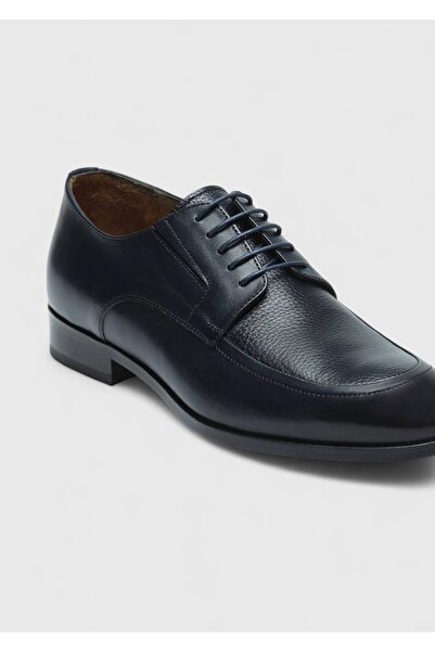 Ramsey Navy Blue Leather Classic Shoes