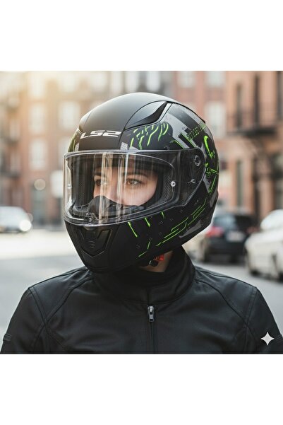 LS2 RAPID 2 PIRATES TITANIUM MOTORCU KAPALI KASKI