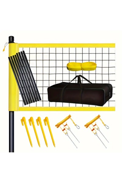 orima Complete volleyball and badminton net set - 25 pieces