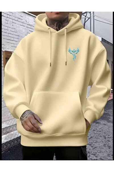 ORVIO Group هودي عين الجمل مطبوع قصة فضفاضة