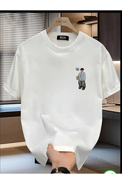 ORVIO Group تي شيرت رجالي من نوع Power Boy Written Character مطبوع