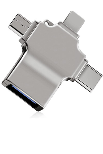 MAXGO 3152 Lightning - Type-C - Micro Otg USB 3.0 Memory Reader Converter Adapter