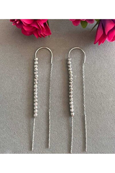 IAMIRA Double silver wire earrings