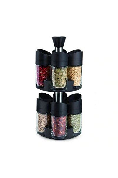 OEM Set de 12 recipiente pentru condimente cu suport rotativ cu 2 niveluri