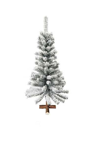 OEM Artificial Snowy Christmas Tree with Wooden Base & 120 Branches - 120cm