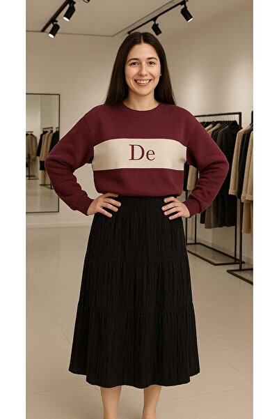 YDFASHION Kadın Piliseli Etek