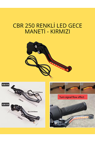 CTR CBR 250 Renkli LED Gece Maneti – Kırmızı