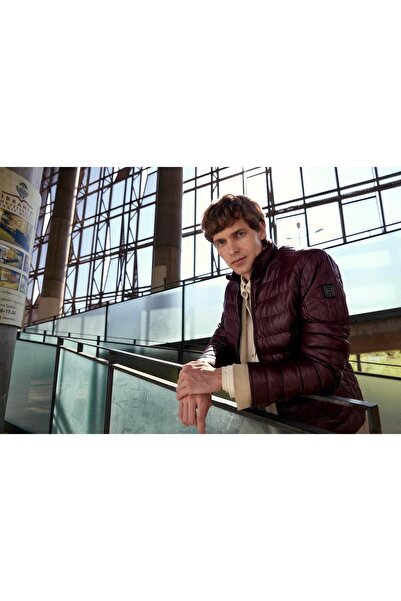 NCS Waterproof Regular Fit Men's Puffer Jacket Burgundy 4528