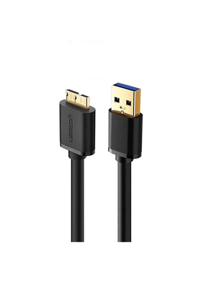 Ugreen 60529 US130 USB-A to Micro-B USB 3.0 Harddisk Kablosu Siyah 1metre