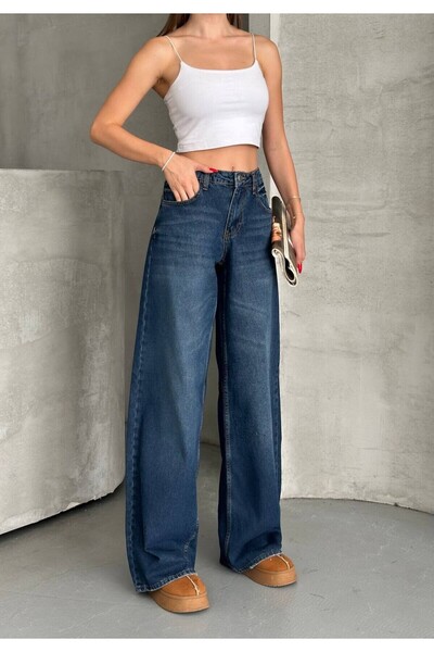 ZDN JEANS .Yeni Sezon Mom Kesim Kot Pantolon