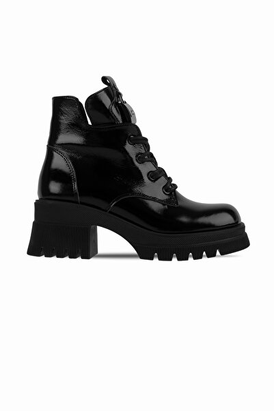 Lal Shoes & Bags Cizme cu toc pentru femei South, din piele naturală, cu șire...