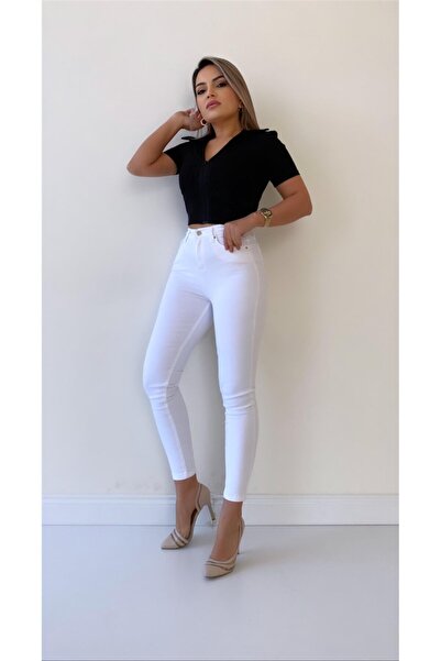 SEDA FİDAN BOUTIQUE Recovery Skinny Jeans Ecru