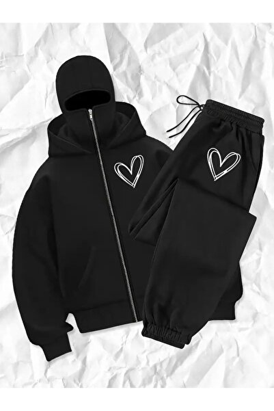 Flaubert -Kar Masked Ninja Women's Zippered Tracksuit Set Cardigan 3 Thread T...