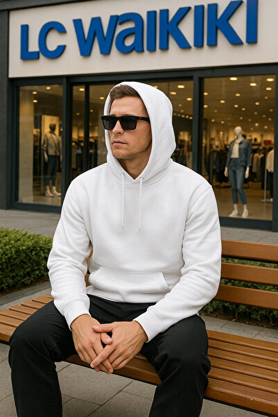 LC Waikiki 3 iplik şardonlu erkek basıc sweatshirt