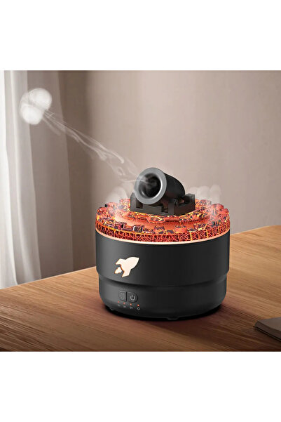 Zefira Difuzor de aromaterapie Zefira, tip vulcan, 3 în 1, 200ml, cărbune, 13...