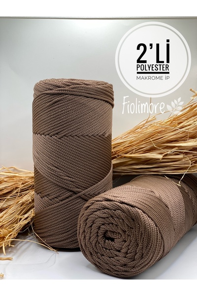 Fiolimore Συσκευασία 2 Πολυεστερικών Σχοινιών Μακραμέ (400 γραμμάρια-460 μέτρ...