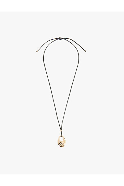 Koton Taş Detaylı Oval Charmlı Kolye