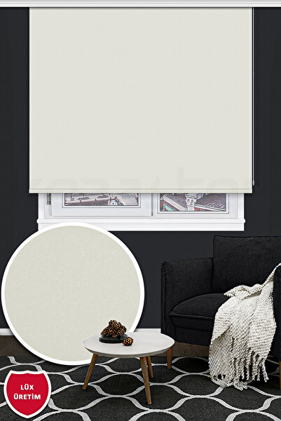 Kozastor Mat Stor Perde - Ekru - Lüx Üretim